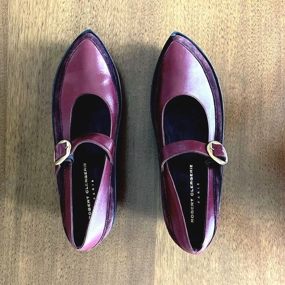 Robert Clergerie Paris Mary Jane Platform Burgundy / Oxblood / Red Size 10 - Picture 2 of 11
